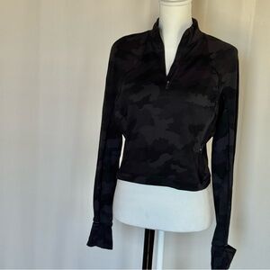 Black Camouflage lululemon zip top